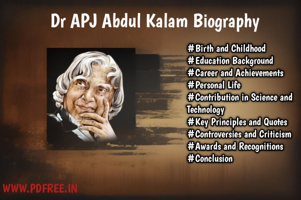 Dr. APJ Abdul Kalam biography in English