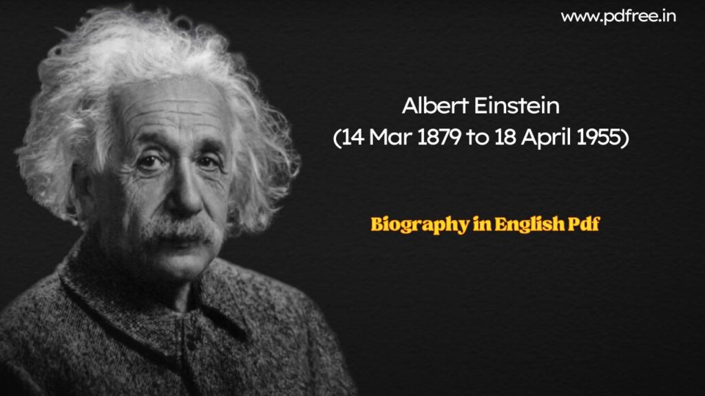 Albert Einstein Biography in English Pdf