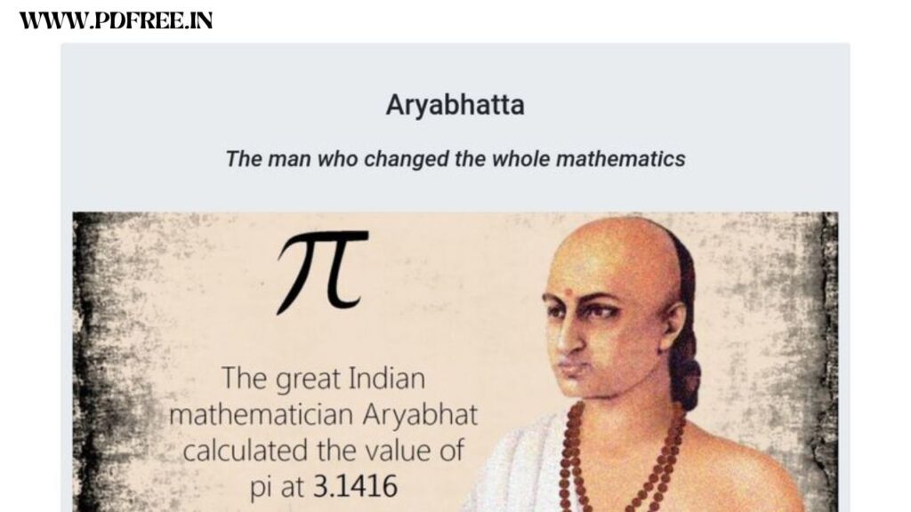 Aryabhatta Pioneering Mathematical Concepts